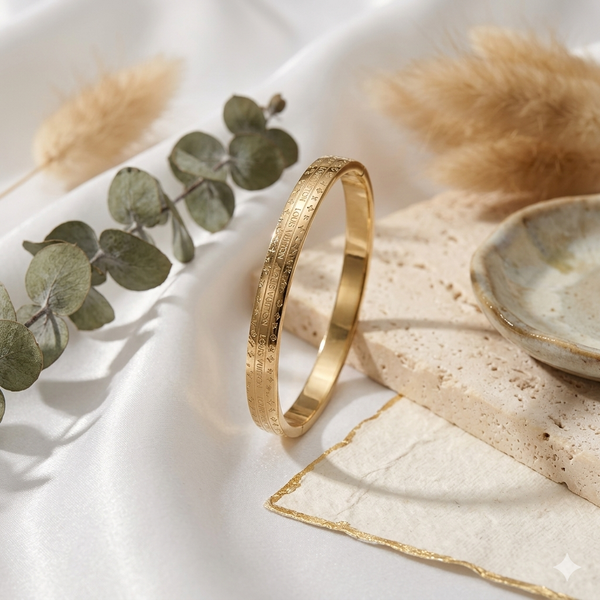 Anti Tarnish Gold Toned Classic Bracelet