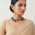 Handwoven Flower Beaded Necklace