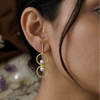 Gold and Pearl Earrings