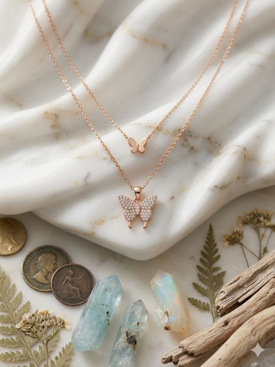 Double Butterfly Pendant